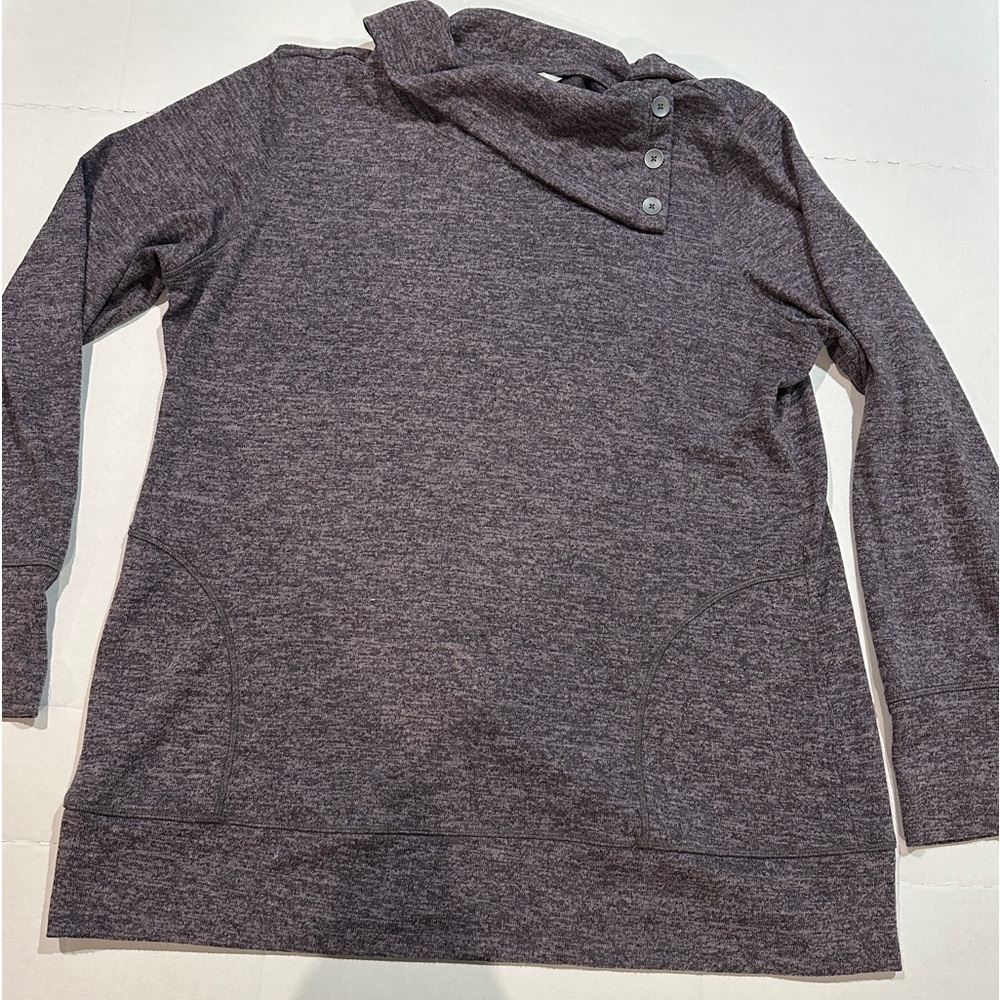 CHRISTOPHER AND BANKS SPLIT COWL PULLOVER SWEATER EXTRA LARGE